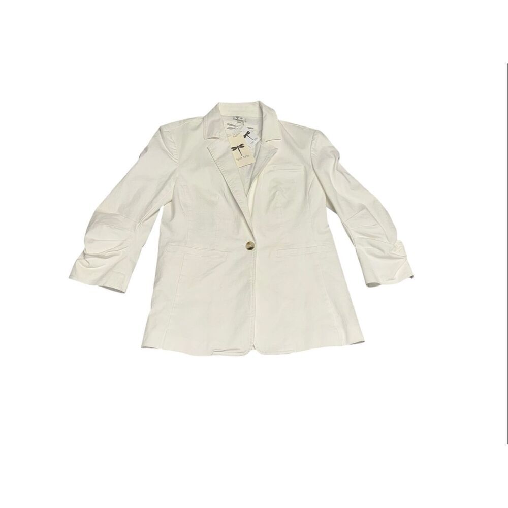 🔥 NWT women’s TYLER BOE alabaster white Taylor Stretch Jacket Blazer size 4 - Picture 4 of 12